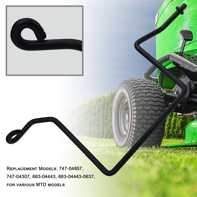 Haiouus 747-04857 42 قضيب حارس الحزام متوافق مع MTD، Troybilt، Yard Man، يستبدل 747-04307، 683-04443، 683-04443-0637 يناسب موديلات LT 1040 1042 1046 1050 - لعام 2003 Cub Cadet LT 1045 46 سطح السفينة - Image 2